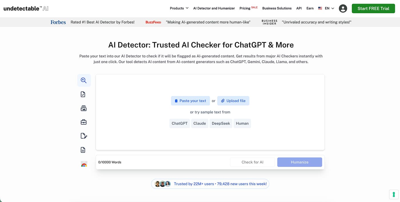 homepage undetectable.ai